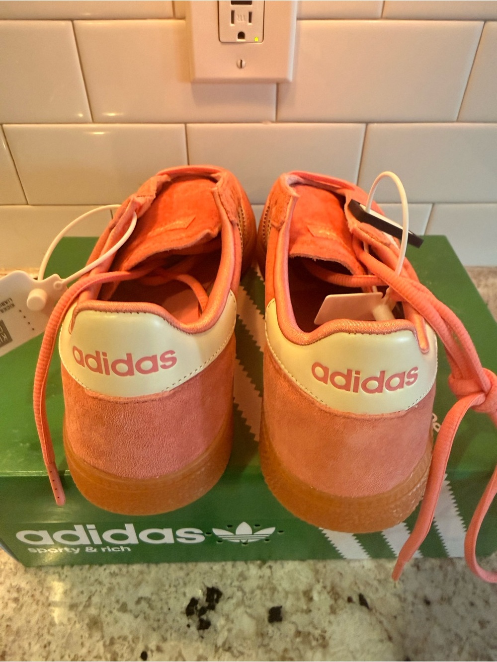 adidas x Sporty & Rich Pink Suede Sneakers - NWT (woman’s 8.5) - Picture 7 of 9